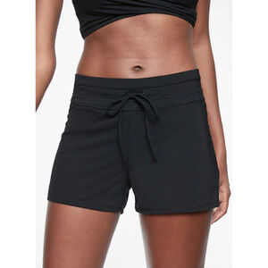 Athleta XS black Lahaina Short swim bathing wetsuit cover up surf SUP bikini UPF